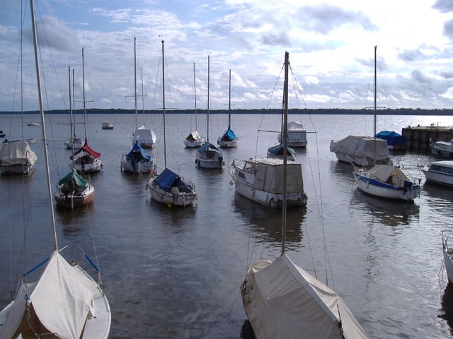 Boats on the Uruguay River, Colón.