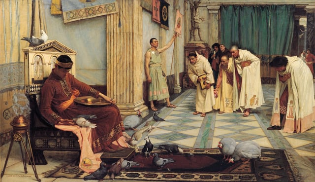 Emperor Honorius is a historically prominent individual who kept pigeons as pets.