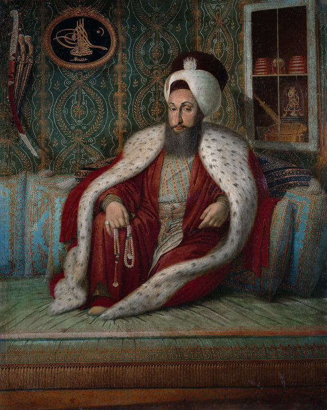 An example of an Ottoman-style beard (Sultan Selim III).