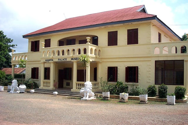 Manhyia Palace. Current official residence of the Asantehene.