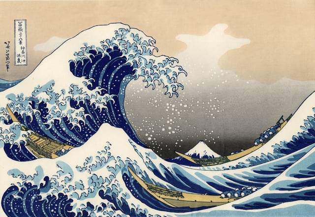19th-century ukiyo-e woodblock printThe Great Wave off Kanagawa