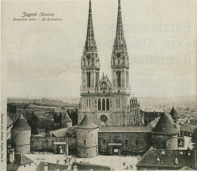 Zagreb Cathedral end of 19th century