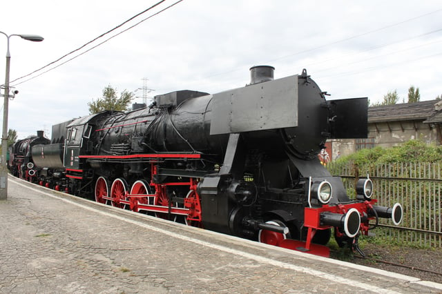 Cegielski locomotive Ty42 at the Railway Museum, Warsaw