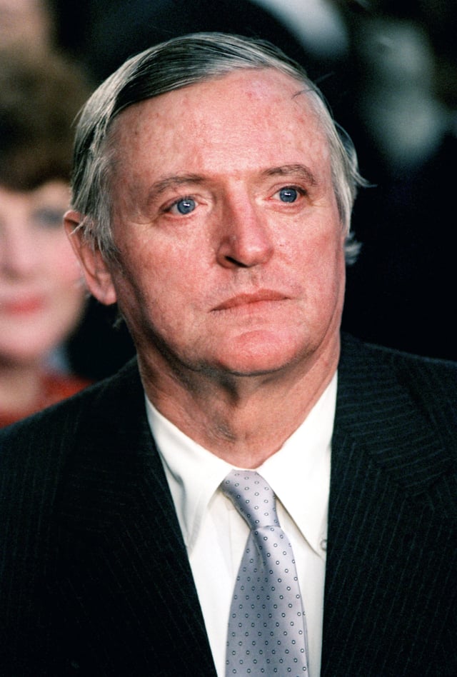 William F. Buckley Jr., the founder of National Review (pictured in 1985)