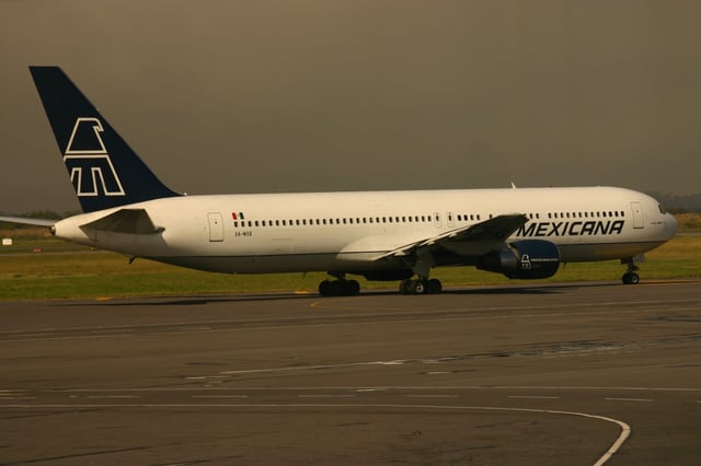 A Mexicana Boeing 767-300ER at Buenos Aires's Ezeiza Airport