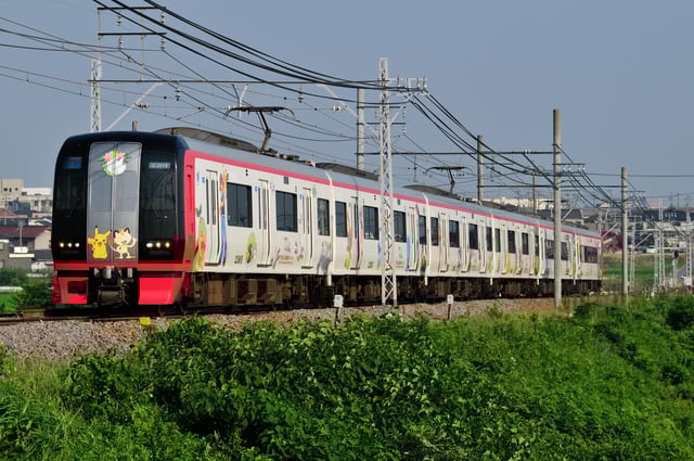 Meitetsu 2200 series train Giratina & Shaymin.