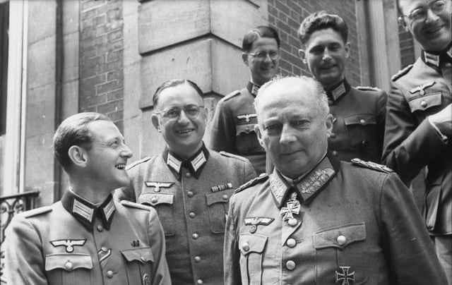 Kluge with other German officers of OB West in France, June 1944