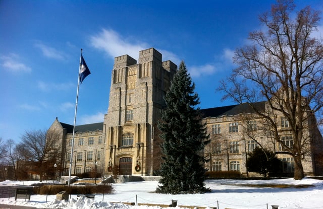 Burruss Hall houses the Office of the Vice President for Research and Innovation.