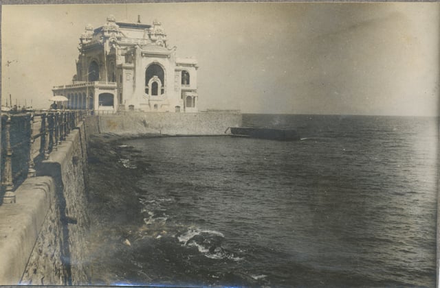 Casino after the occupation of the port of Constanța by Soviet sailors in 1944.