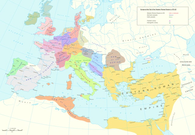 Europe in the late 5th century.
