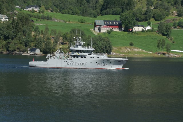 NoCGV Tor (W334 KYSTVAKT) from Nornen Class of the Norwegian Coast Guard