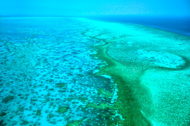 Great Barrier Reef, which extends along most of Queensland's coastline