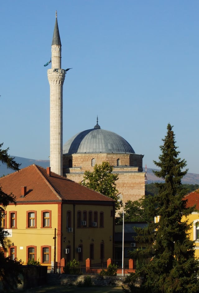 The 15th-century Mustafa Pasha Mosque.