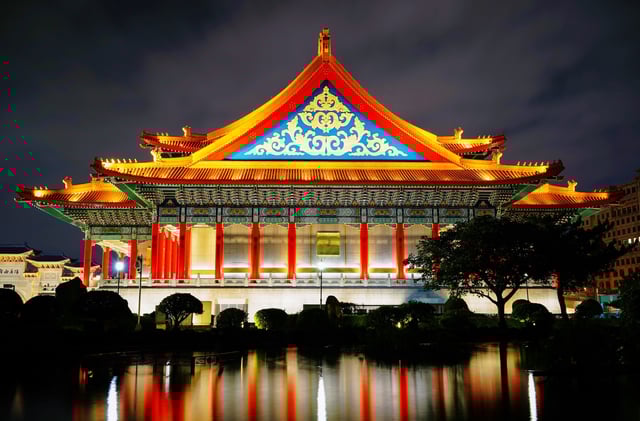National Concert Hall at night, Taipei