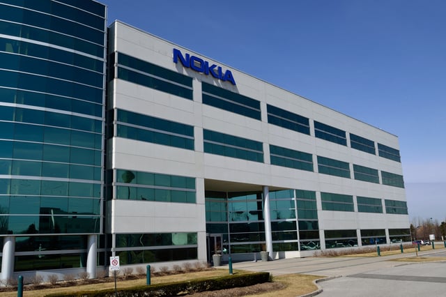 Nokia office building in Markham, Ontario, Canada in 2016 – originally Alcatel-Lucent's office