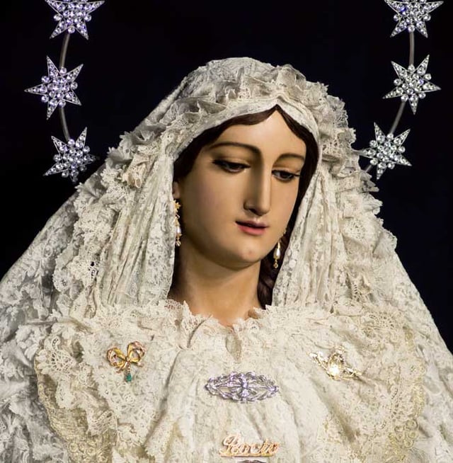 Virgen of Rocío, known as the Bride of Malaga