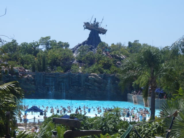 Typhoon Lagoon, one of two waterparks at the resort