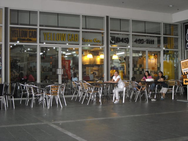 A Yellow Cab branch at SM City Clark in Angeles City, Philippines