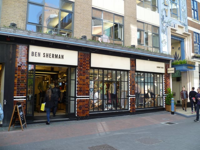 A Ben Sherman shop in Carnaby Street, London