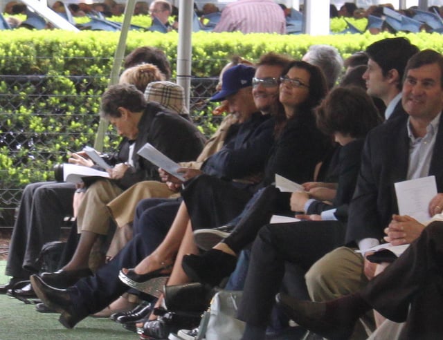 Bono and Ali Hewson at their daughter's graduation in 2012