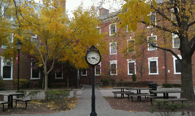 The Rutgers Quad Clock on College Avenue.