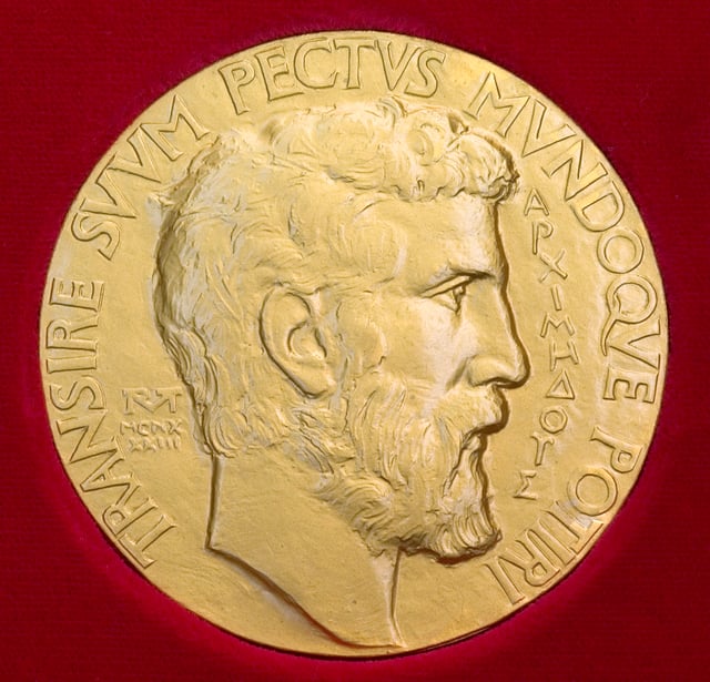 The Fields Medal carries a portrait of Archimedes.