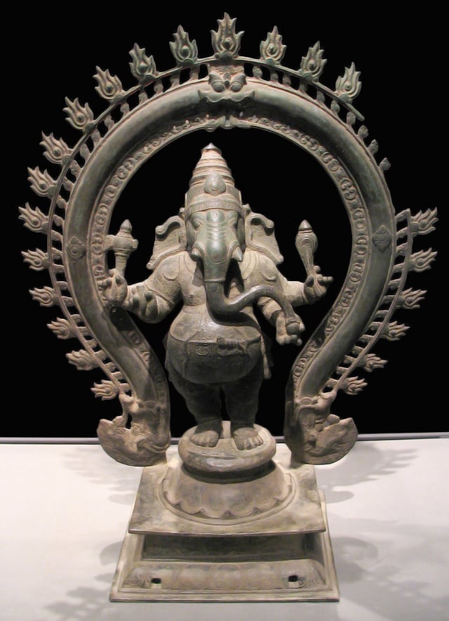 Ganesha, Chola period, early 13th century.