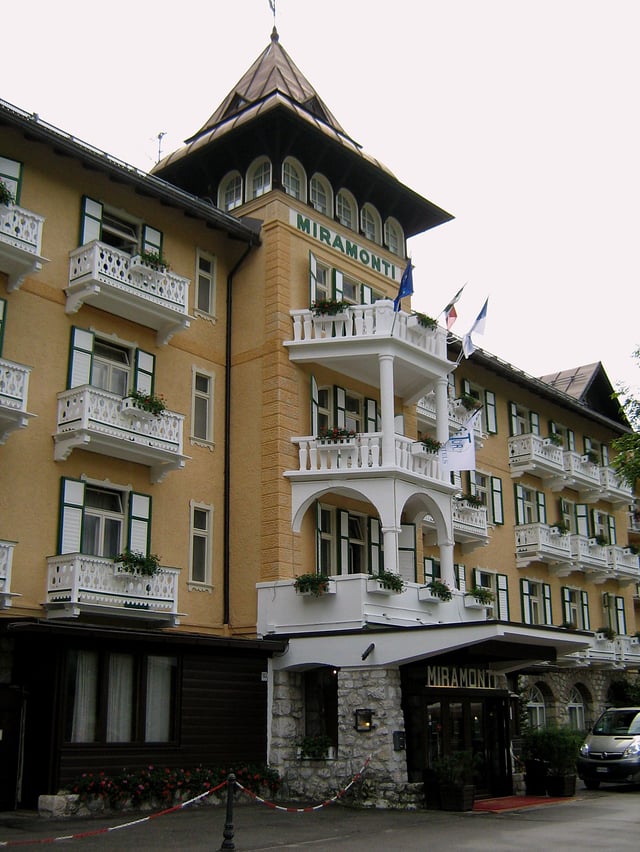Hotel Miramonti, the one which featured in the 1981 James Bond film For Your Eyes Only