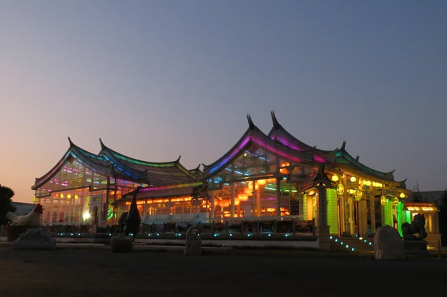 The Glass Mazu Temple at Taiwan Glass Gallery in Lukang