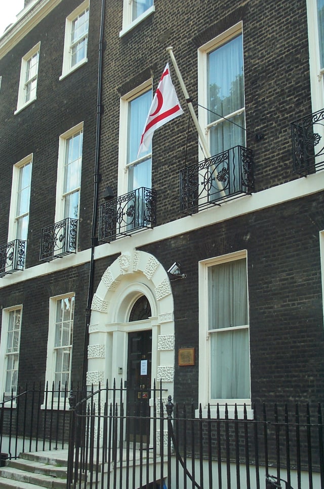 London office of the Turkish Republic of Northern Cyprus, Bedford Square.