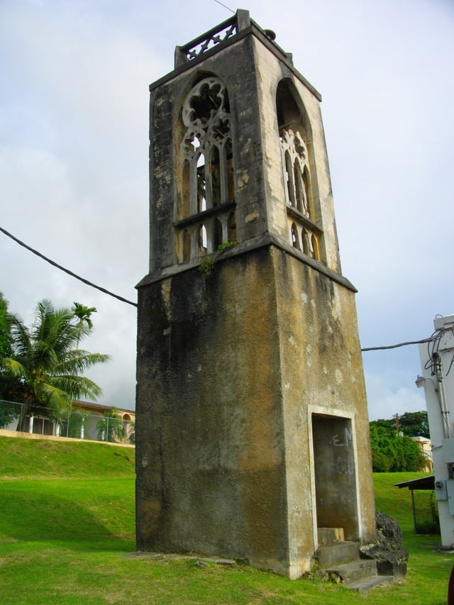 Colonial tower, a vestige of the former Spanish colony