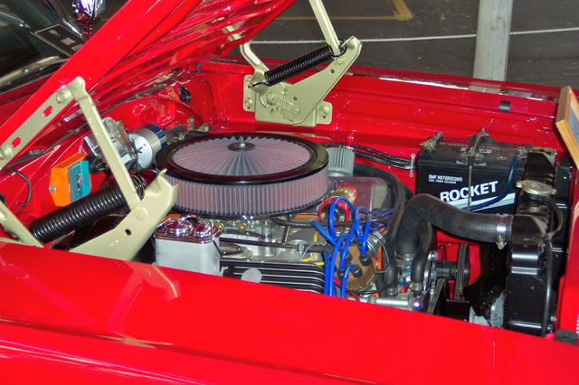 1966 Dodge Charger engine bay