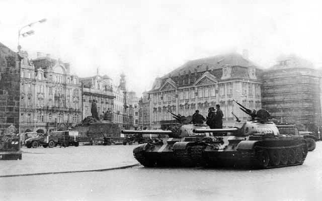 Warsaw Pact invasion of Czechoslovakia in 1968 stopped Alexander Dubček's liberalisation reforms and strengthened the authority of the Communist Party of Czechoslovakia.