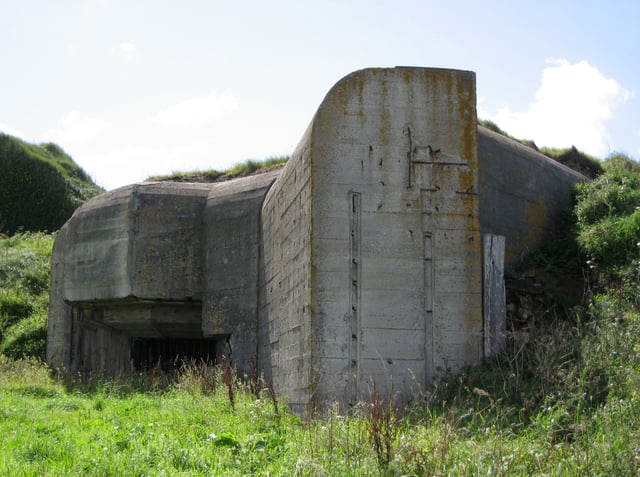 German fortifications, built during the Second World War, are presently scattered throughout the landscape of the Channel Islands.