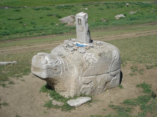 Stone tortoise of Karakorum