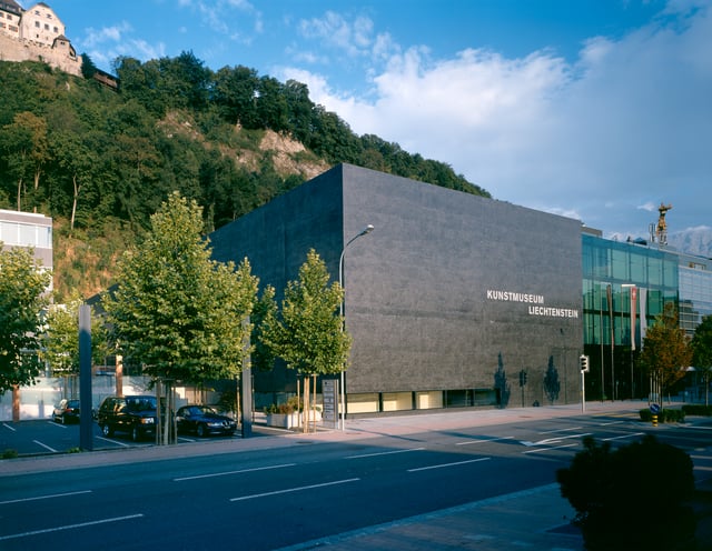 City-centre with Kunstmuseum (Liechtenstein Art Museum)