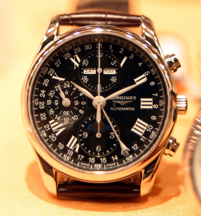 A Longines wristwatch