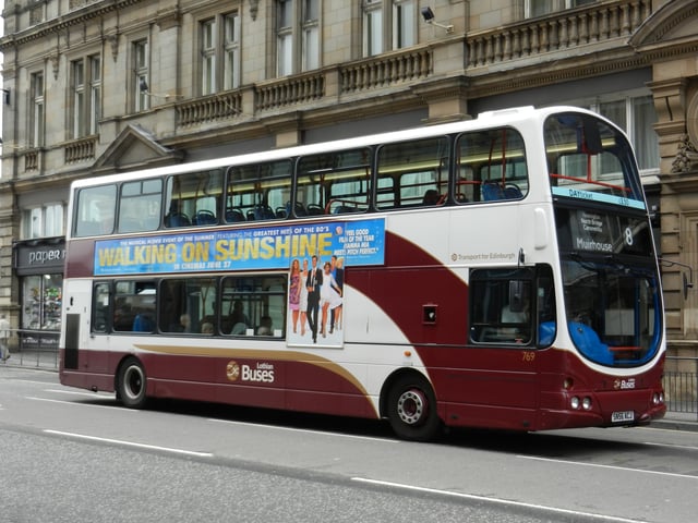 A Lothian Bus on North Bridge