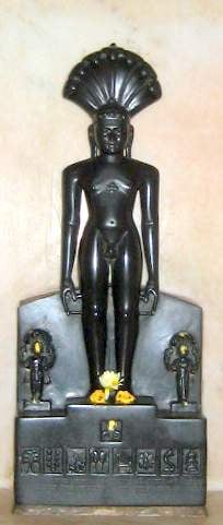 Tirthankara Parsva in Yogic meditation in the Kayotsarga posture.
