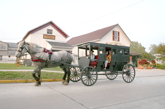 Indiana is home to the third largest population of Amish in the U.S.