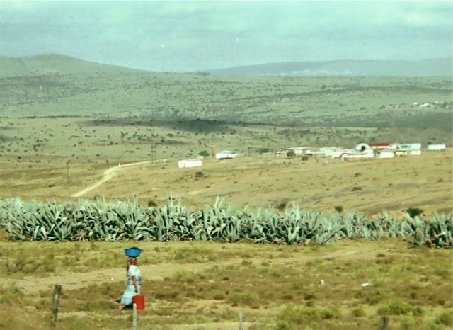 Rural area in Ciskei, one of the apartheid era homelands