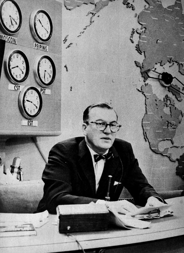 Dave Garroway, the program's first host, on the air