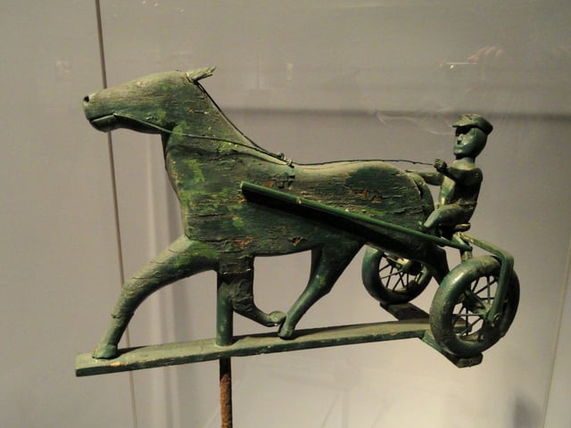 Horse and sulky weathervane, Smithsonian American Art Museum