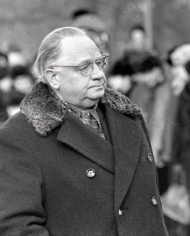 Johannes Käbin, the leader of the Communist Party of Estonia from 1950 to 1978