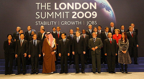 The G20 meetings are composed of representatives of each country's executive branch.