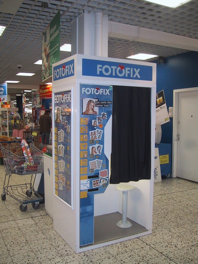 Fotofix electronic booth in Germany.