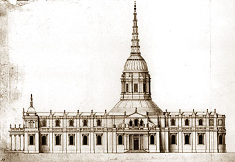 Christopher Wren's approved "warrant design"
