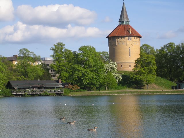Pildammsparken with the old water tower