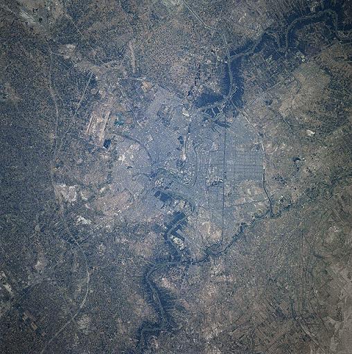 Baghdad as seen from the International Space Station