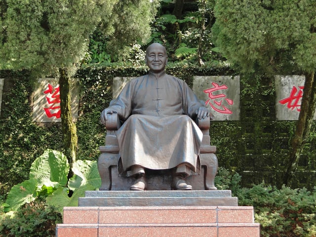 Statue of Chiang Kai-shek in Yangmingshan National Park, Taiwan